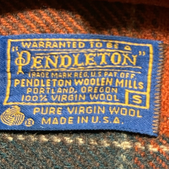 Vintage Pendleton virgin wool plaid Mackinaw cruiser men size Small - Picture 5 of 10